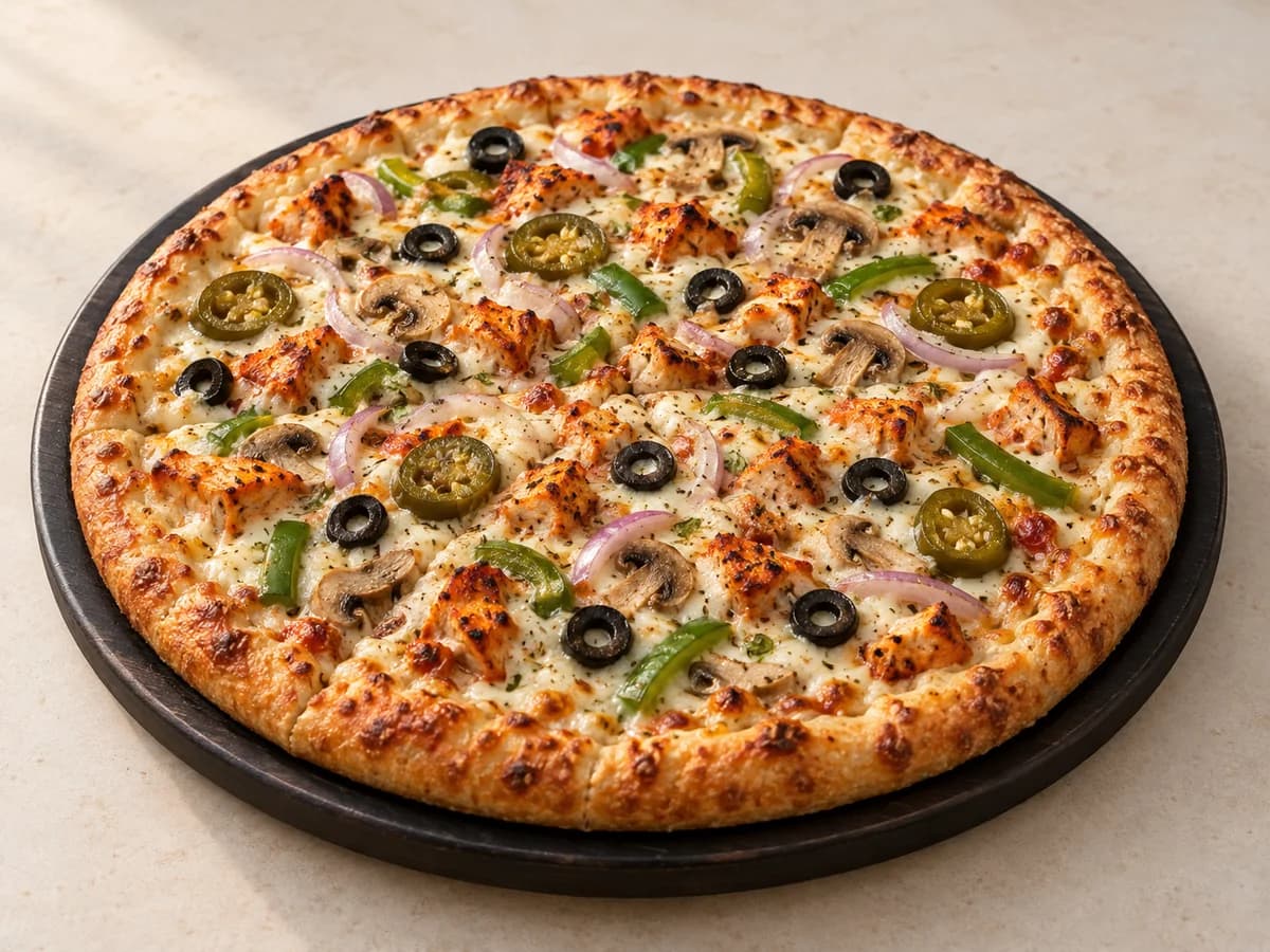 Creamy ranch pizza